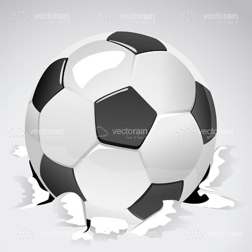 Soccer Ball Breaking the Floor